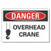Crane Hoists Danger Lbl 10x14in Polyest