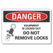 LockoutTagout DangerLbl 3.5x5in Polyest