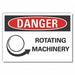 Danger Sign 10inx14in Non-PVC Polymer