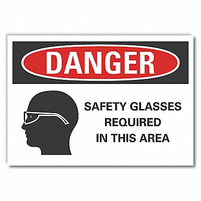 Eye Danger Rflctv Label 3.5inx5in