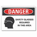 Eye Danger Rflct Label 7 in x 10 in