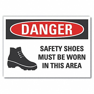 Danger Sign 10in x 14in Non-PVC Polymer