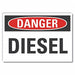 Diesel Danger Lbl 3 1/2inx5in Polyester