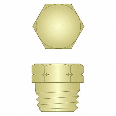 Grease Plug 1/4 -28 Frm 9/32 Hex Head