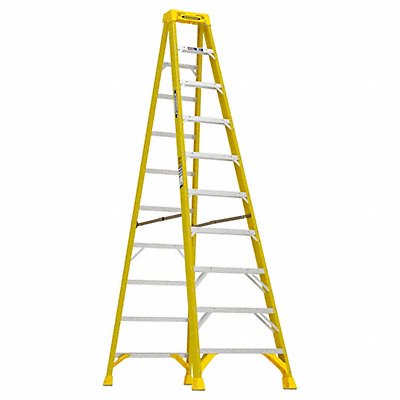 Stepladder Fiberglass 10 ft H 375 lb Cap