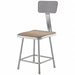 Square Stool Welded Tube Leg Gray 31 H