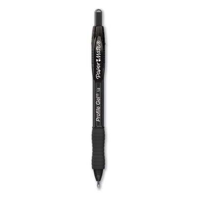 PEN,GEL,1.0MM,12/PK,BK