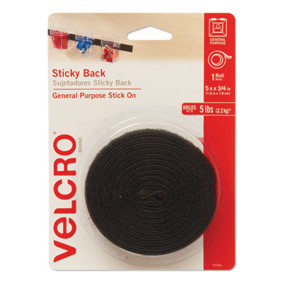 TAPE,STKY-BK,3/4"X5',BK