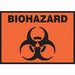 Sign Biohazard 3-1/2 x 5 PK5