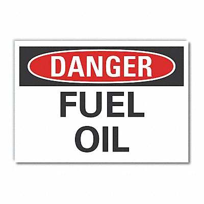 Fuel Mtrl Danger Rflct Lbl 7inx10in