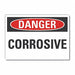 Corrosive Mtrl Danger Rflct Lbl 5x7in