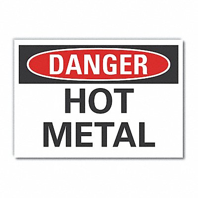 Danger Sign 7 in x 10 in Non-PVC Polymer