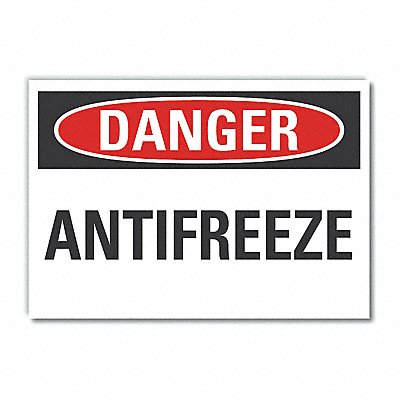 Danger Sign 7 inx10 in Non-PVC Polymer