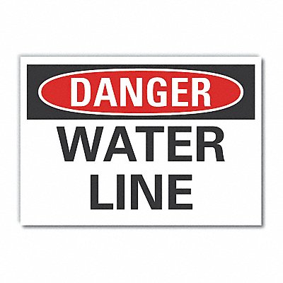 Danger Sign 7 in x 10 in Non-PVC Polymer