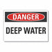 Water Sfty Danger Rflct Label 7inx10in