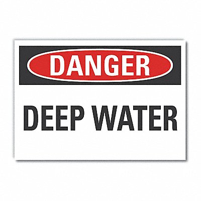 Danger Sign 7 in x 10 in Non-PVC Polymer