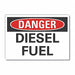 Diesel Danger Rflctv Label 3.5inx5in