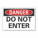 Exit Entrance Danger Lbl 3.5x5in Polyest
