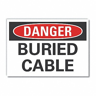 Danger Sign 7 inx10 in Non-PVC Polymer