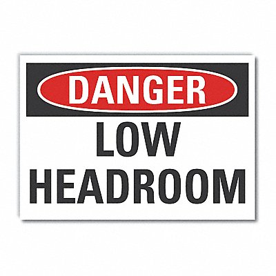 Low Clearnce Danger Lbl 10x14in Polyest