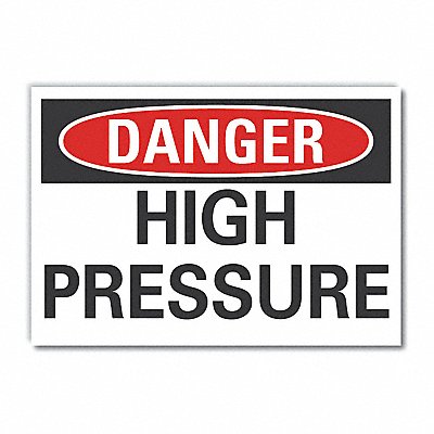 Danger Sign 10in x 14in Non-PVC Polymer