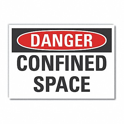 Danger Sign 7 inx10 in Non-PVC Polymer