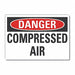 CompressAirDanger Lbl 10x14in Polyester