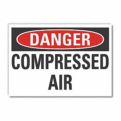 Danger Sign 7 in x 10 in Non-PVC Polymer