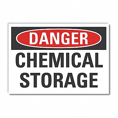 Chemicals Danger Lbl 7inx10in Polyester