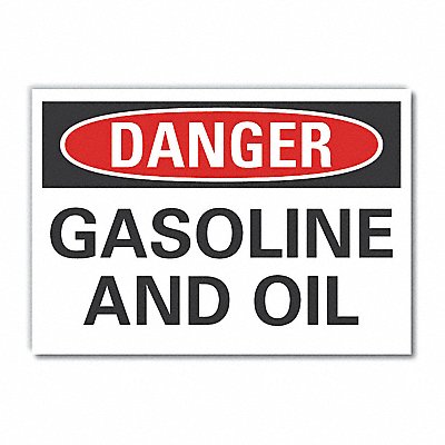 Danger Sign 7 in x 10 in Non-PVC Polymer