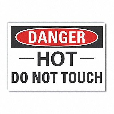 Hot Surface Danger Rflctv Labl 3.5inx5in
