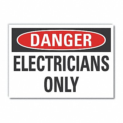 Danger Sign 7 in x 10 in Non-PVC Polymer
