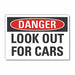 Trfc Safety Danger Rflct Label 3.5x5in