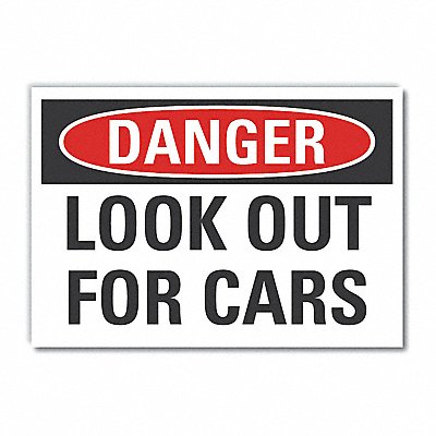 Danger Sign 7 in x 10 in Non-PVC Polymer