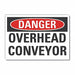 Conveyor Safety Lbl 7x10in Polyester