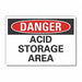 Acid Danger Rflctv Label 5inx7in