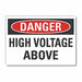 High Voltage Danger Rflct Lbl 3.5inx5in