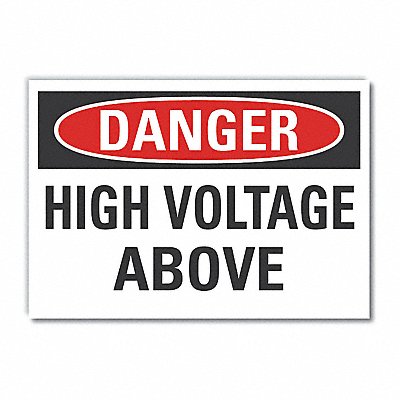 Danger Sign 10in x 14in Non-PVC Polymer