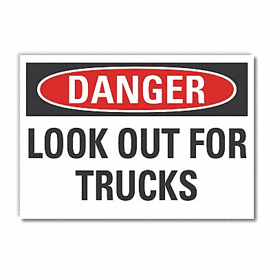 Danger Sign 10inx14in Non-PVC Polymer