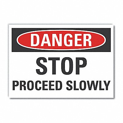 Lift Trck Trfc Danger Rflct Lbl 3.5x5in