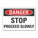 Lift Trck Trfc Danger Rflct Lbl 3.5x5in