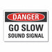 Danger Sign 10in x 14in Non-PVC Polymer