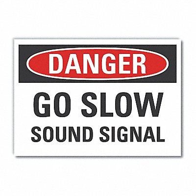 Lift Trck Trfc Danger Rflct Lbl 10x14in