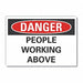 Overhead Hazard Danger Lbl 10x14in