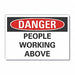 Overhead Hazard Danger Lbl 5x7in