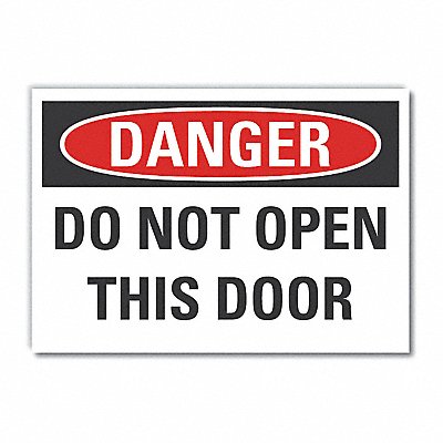 Danger Sign 7 in x 10 in Non-PVC Polymer