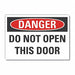 Danger Sign 7 in x 10 in Non-PVC Polymer