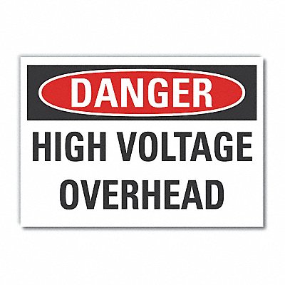 Danger Sign 10in x 14in Non-PVC Polymer