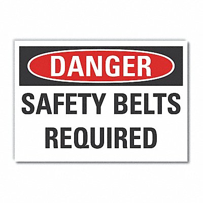 Danger Sign 10in x 14in Non-PVC Polymer