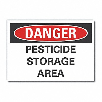 Pesticide Danger Rflct Label 3.5inx5in